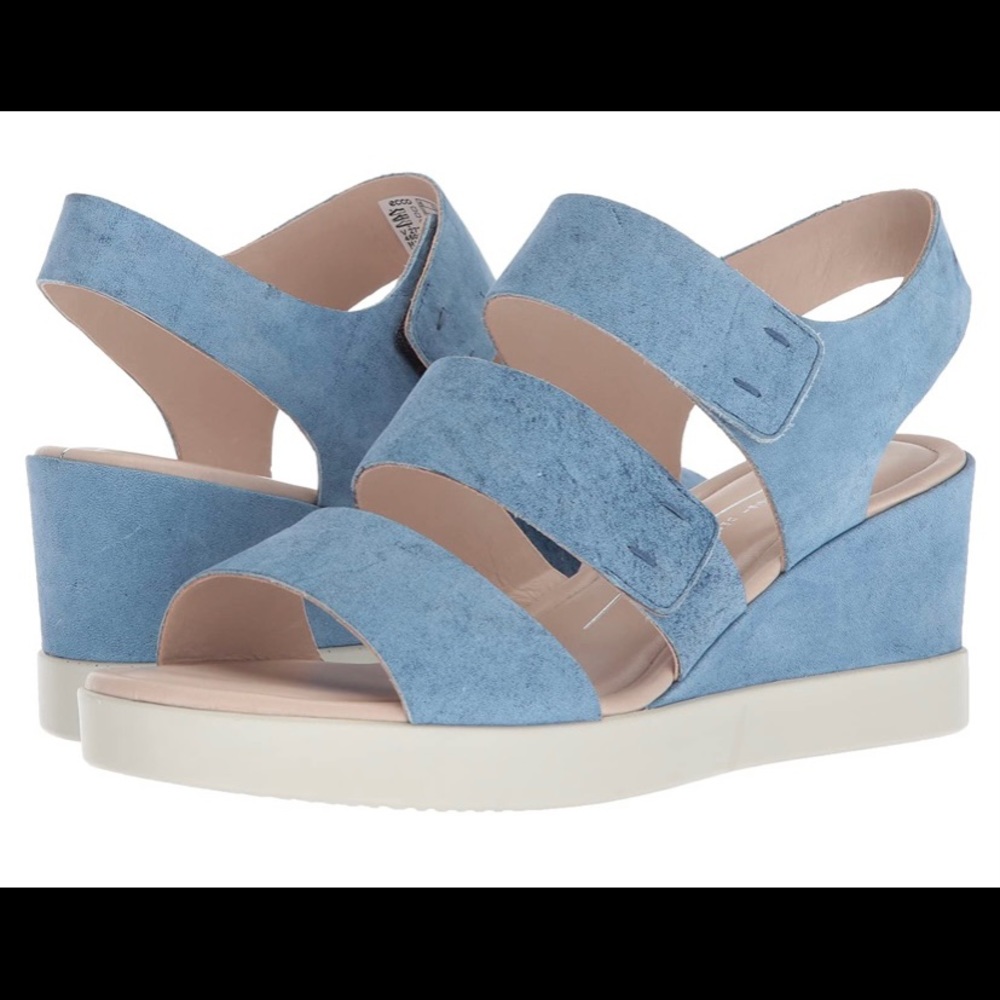 ecco shape wedge plateau sandal